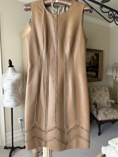 Versace Leather Dress Size 4 NWT
