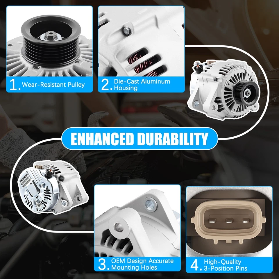 Alternator For 2002 2003 Lexus ES300 2002 2003 Toyota Camry 13956 Foto 4 de 4