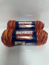 Bernat Super Value Yarn 28102 5oz 28102 red orange purple