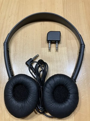 1 Stück Condor verstellbarer Kopfhörer + Adapter OVP Flugzeug Flugzeugkopfhörer