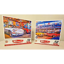 NIB Lot of Two Classic Cars 750pc Puzzles by Master Pieces