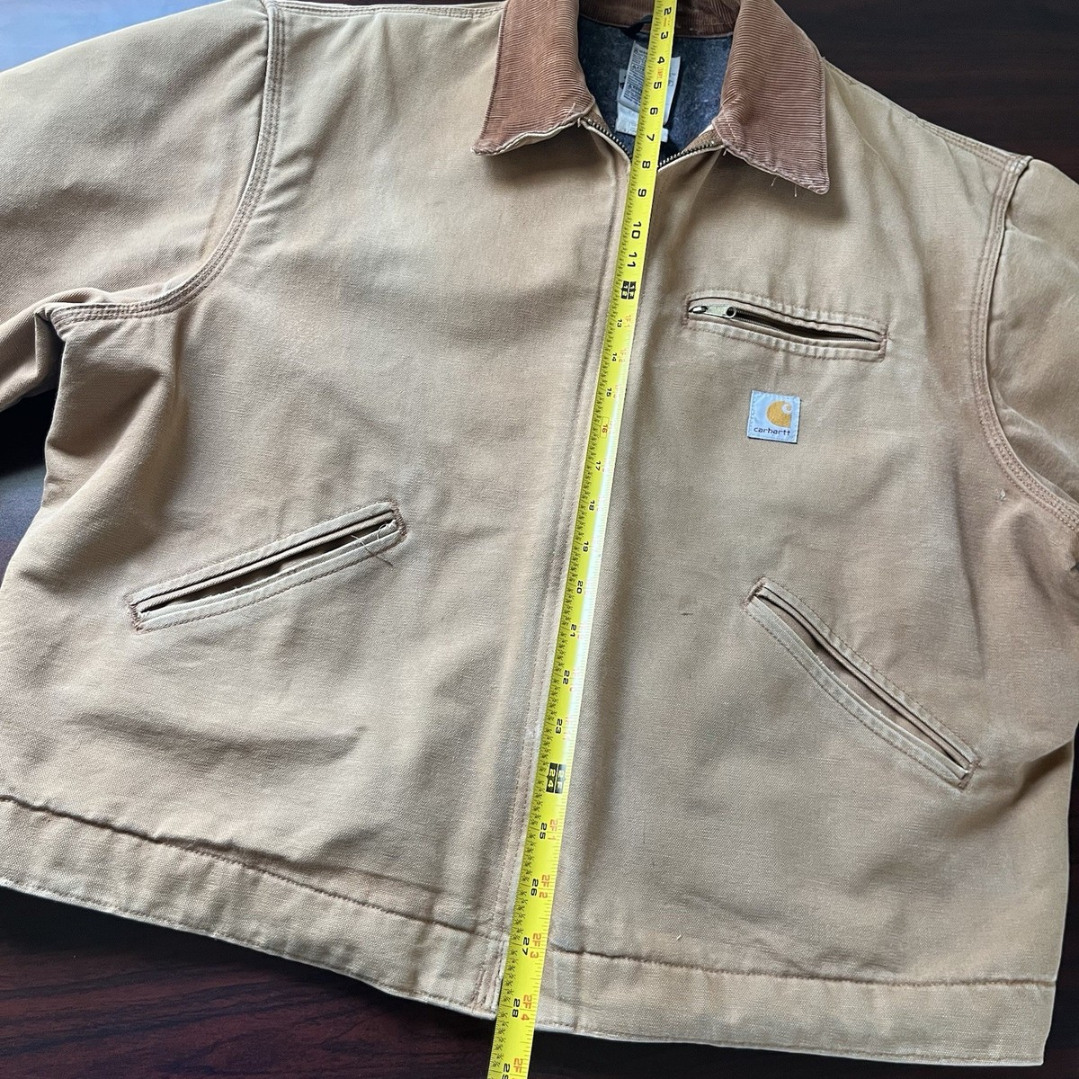 Vintage 90s Carhartt Blanket Lined Detroit Jacket Size 48 XL USA 