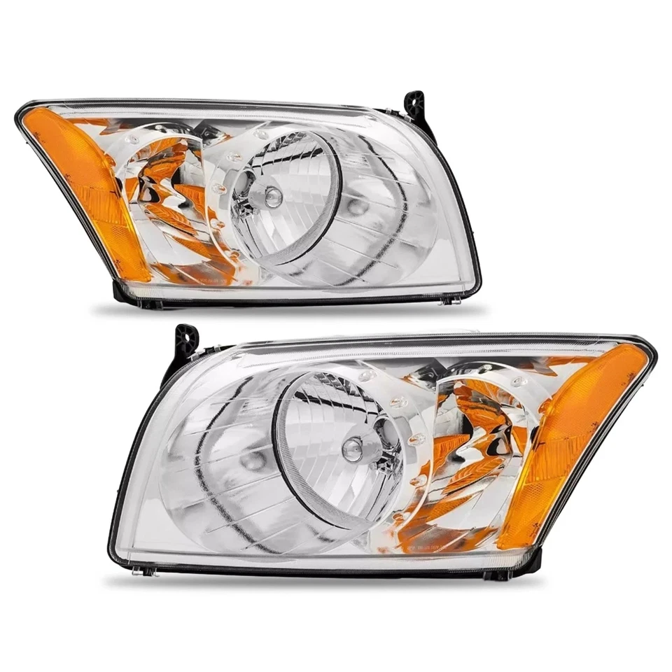 Front Bumper Cover & Headlights With Grille Assembly For 2007-2012 Dodge Caliber Foto 3 de 4