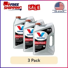 (3 pack) Valvoline Full Synthetic High Mileage MaxLife 5W-20 Motor Oil 5 QT