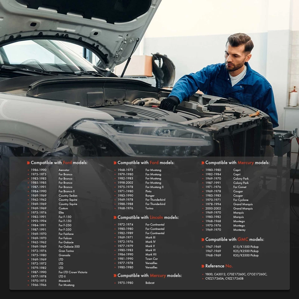 Nuevo cable de velocímetro de 80 pulgadas para Lincoln Continental Town Car Mercury Cougar GMC Foto 2 de 4