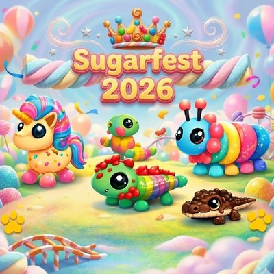 Adopt   Sugarfest    Candicorn | Gumball  Caterpillar   Fast Delivery