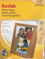 Photo Paper Kodak Gloss Photo Paper 8.5 x 11 Instant Dry 24 Sheets