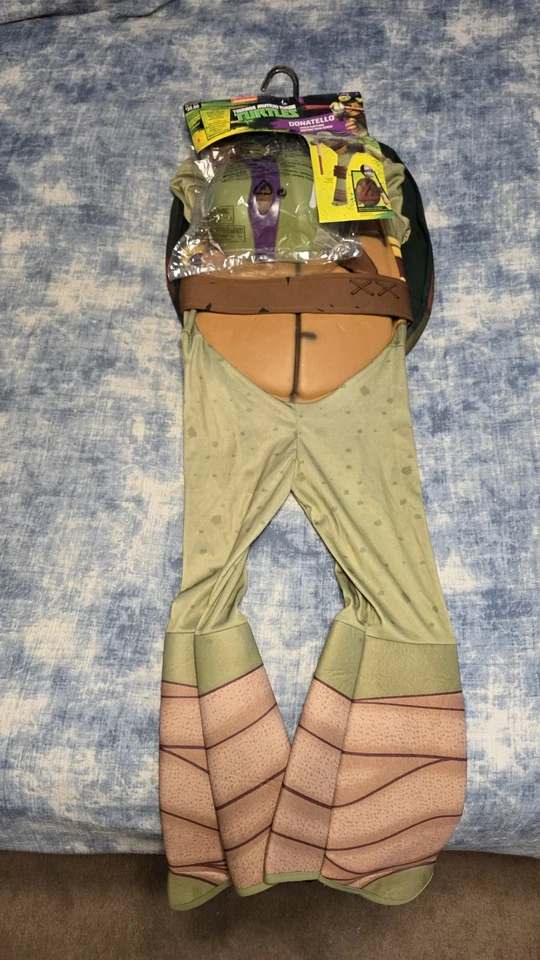 Halloween Teenage Mutant Ninja Turtles Donatello Med Nueva Máscara de Plástico Duro  Foto 2 de 4