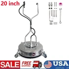 20" Pressure Washer Surface Cleaner w/ 4 Wheels 4600 PSI Dual Handle Cleaner