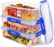 Image of Sistema KLIP IT PLUS Leakproof Food Storage Containers with Lids| 2.2 L |3 Count