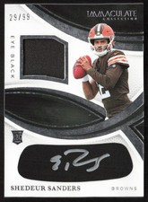 2025 Immaculate Eye Black RPA 29/99 Shedeur Sanders Rookie Auto #REBJ-SSS TS8