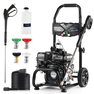 #ad Efurden Gas Pressure Washer Cold Water 3500PSI 2.3GPM with 25ft Hoseamp;4 Nozzles $254.99