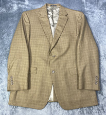 VINTAGE Hart Schaffner Blazer Jacket Mens 42R Sharksin Sport Coat USA Made Suit