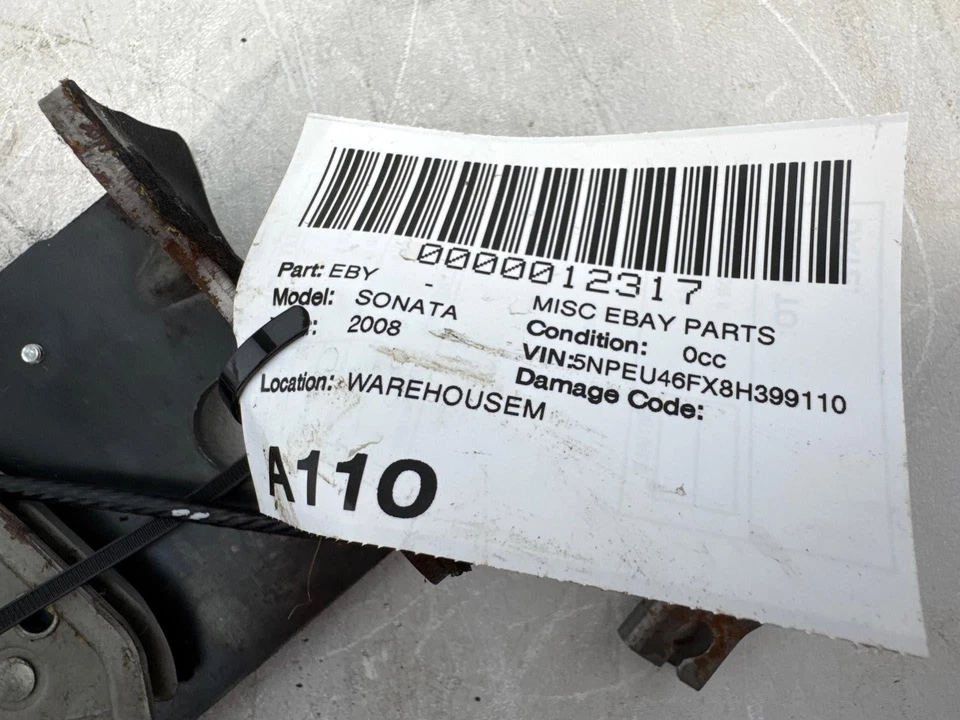 Hyundai Sonata 2008-2010 3,3 L manija de freno de estacionamiento de emergencia control de palanca Foto 2 de 4