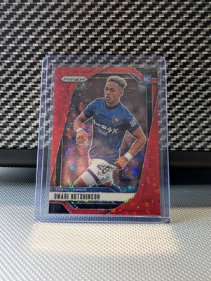 2024/25 Panini Premier League Prizm Omari Hutchinson Rookie Red /49 Ipswich Town
