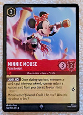Disney Lorcana TCG - Azurite Sea Minnie Mouse Pirate Lookout Super Rare 120/204