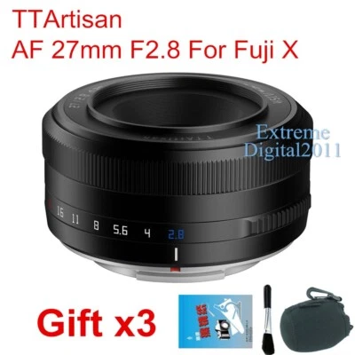 TTArtisan 27mm F2.8 Auto Focus Lens for Fujifilm Fuji X X-T30 II X-T4 S10 Camera - Bild 1 von 4