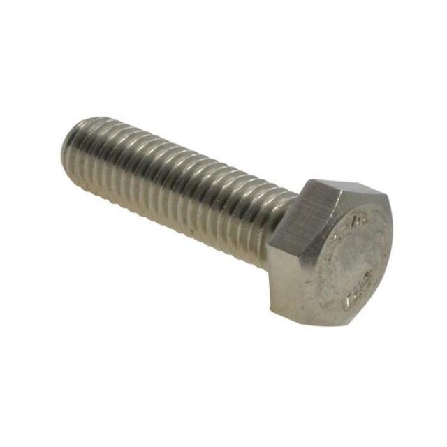 Qty 2 Hex Set Screw M12 (12mm) x 50mm Stainless Steel SS 304 A2 70 Bolt
