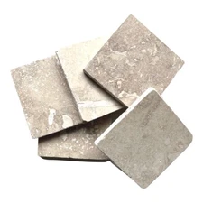 Ivory Mix 4x4 Tumbled Filled Travertine Floor Wall Tile  (Sold per piece)