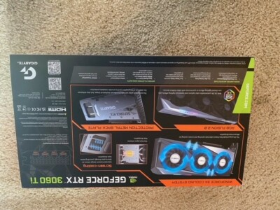 GIGABYTE GeForce RTX 3060 Ti GAMING OC 8G GDDR6 Video Card (GV-N306TGAMING...