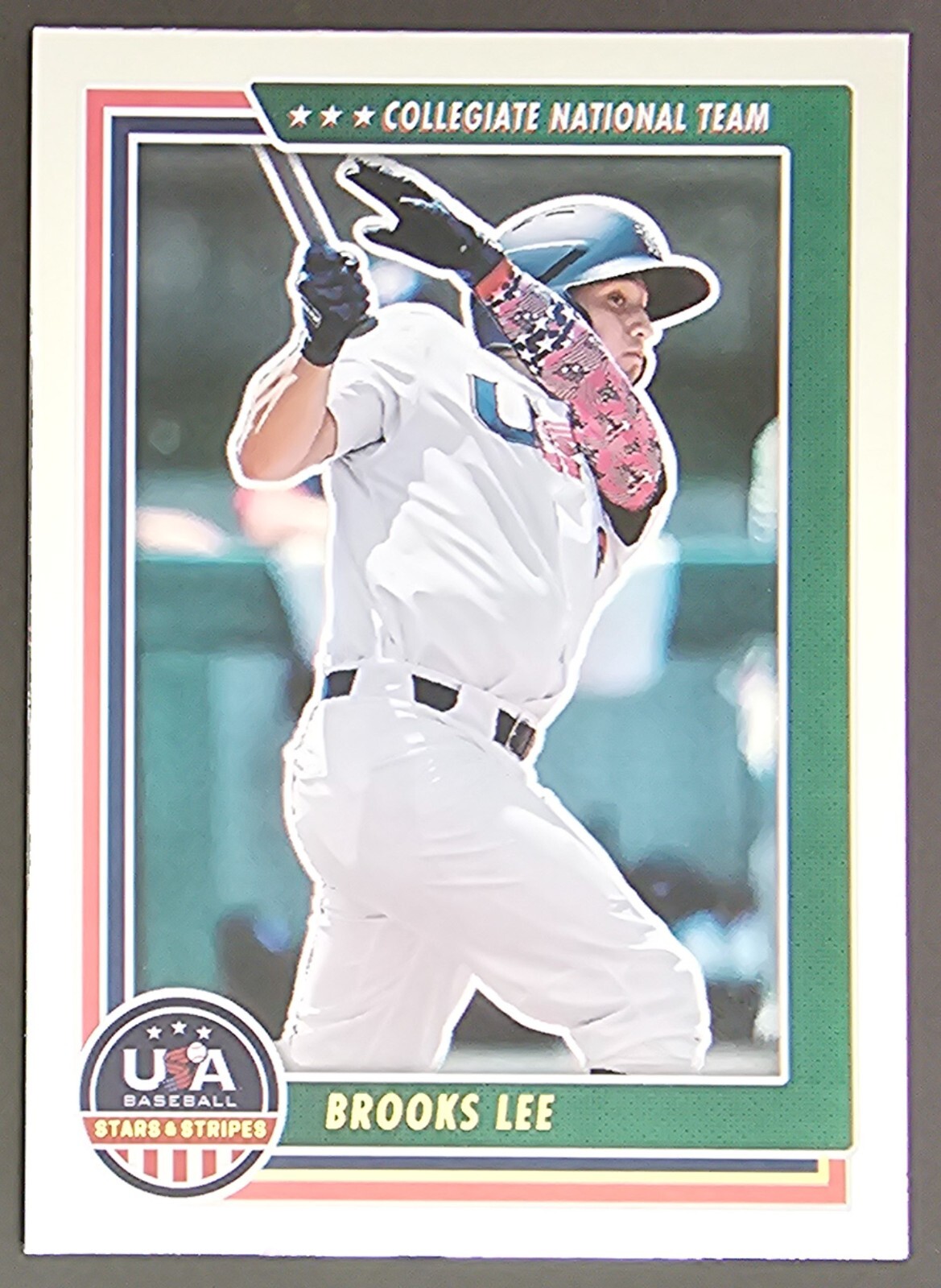 Brooks Lee 2022 Panini Stars & Stripes USA Baseball Collegiate Team #17 Foil