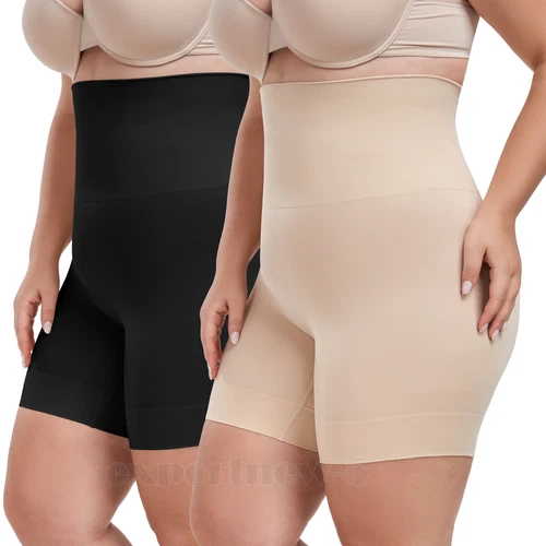 Plus Size Women Smoothing Shapewear Slip Short Tummy Control Slimmer Body Shaper - Picture 26 of 29