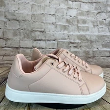 Vepose New York Women's Blush Nude Casual Lace Up Fashion Walking Sneakers 10