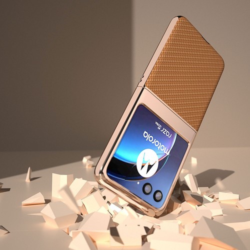 Plating Carbon Fiber Shockproof Hard Case For Motorola Razr 40 Ultra Razr+ 2024 - Picture 35 of 54