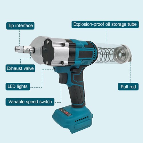 Brushless Cordless Grease Gun Cartridges 620cc 9000PSI For Makita 18V NO Battery - Picture 10 of 13
