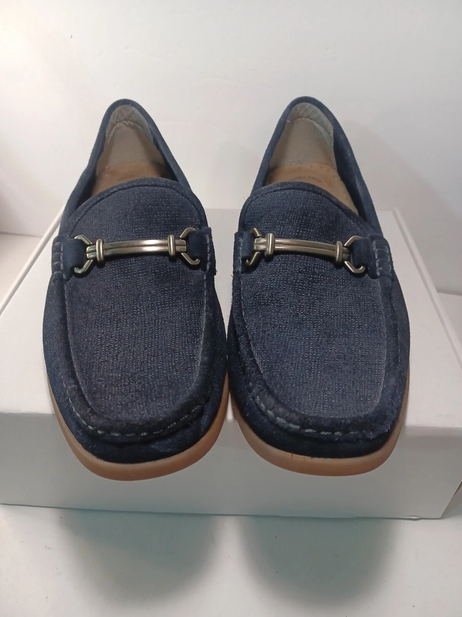 Stacy Adams Loafers US Men s Sz 10.5 M Navy Blue Suede Great Condition