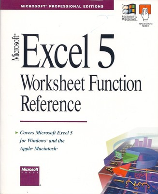 Microsoft Excel Arbeitsblatt Funktionsreferenz (Microsoft Reference S.)