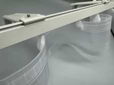 Wave Wall Mounted Curtain Track: Face Fix with Gliders - Tape Option