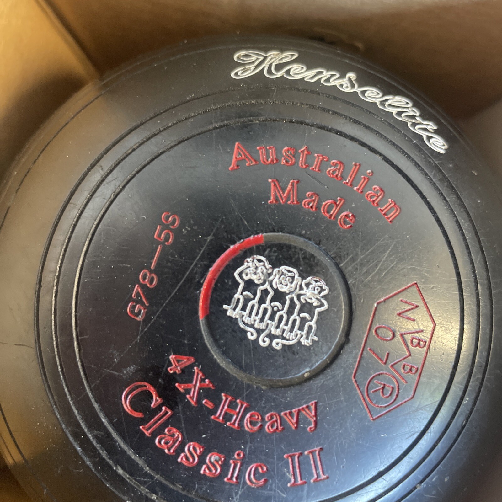 VINTAGE HENSELITE LAWN BOWLS/BALLS 4x HEAVY CLASSIC 2 Monkeys eBay