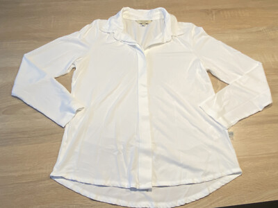 Herrlicher Bluse weiß Gr. XS ~ 34 - wie neu - Damen Langarm Business festlich