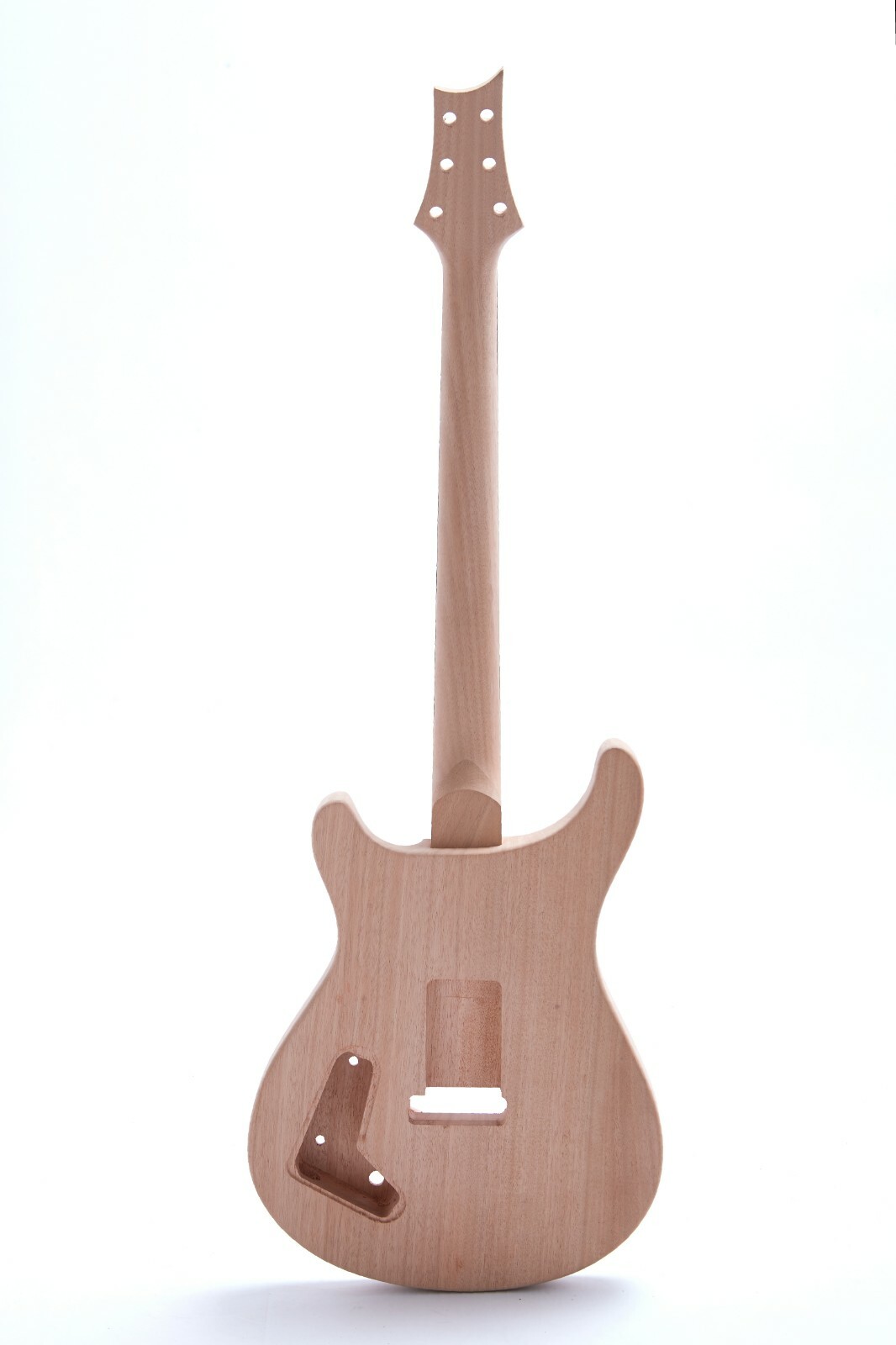 Unfinished Electric Guitar Kit Mahogany Body Flamed Maple Veneer DIY FR