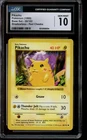 CGC 10 GEM MINT Pokemon Pikachu Base Set Shadowless Red Cheeks 58/102