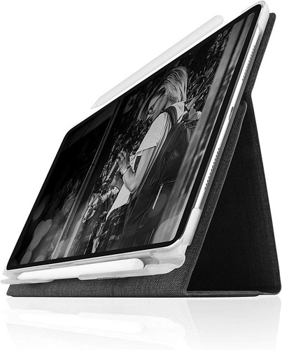 STM Stand Case Cover Flip Folio for iPad Pro 11" (2018) Atlas Fabric - Charcoal - Picture 3 of 5