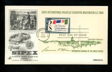 US FDC #1311 Artcraft / Atlas Chemical M-3 Variety 1966 Washington DC SIPEX