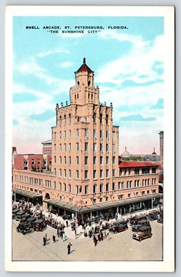 Florida St. Petersburg Snell Arcade Vintage Postcard