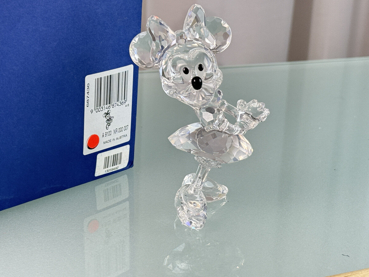 SWAROVSKI - スワロフスキー SWAROVSKI ディズニー ミニーマウス オブジェ 置物 687436 クリア Disney Minnie Mouse【中古】 スワロフスキー SWAROVSKI ディズニー ミニーマウス オブジェ