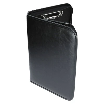 Aktenmappen Konferenzmappe DIN B5 Reißverschluss Schwarz Edle Aktentasche TKC