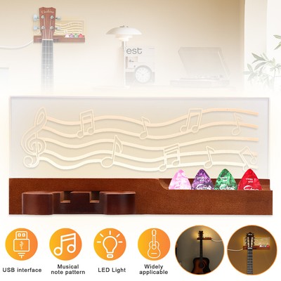 LED Gitarrenwandhalter Gitarrenhalter Wandhalterung Gitarren Bäss Ständer Stativ