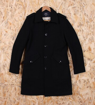 Vintage G-Star Raw Wool Blend Coat Pea Mens size S