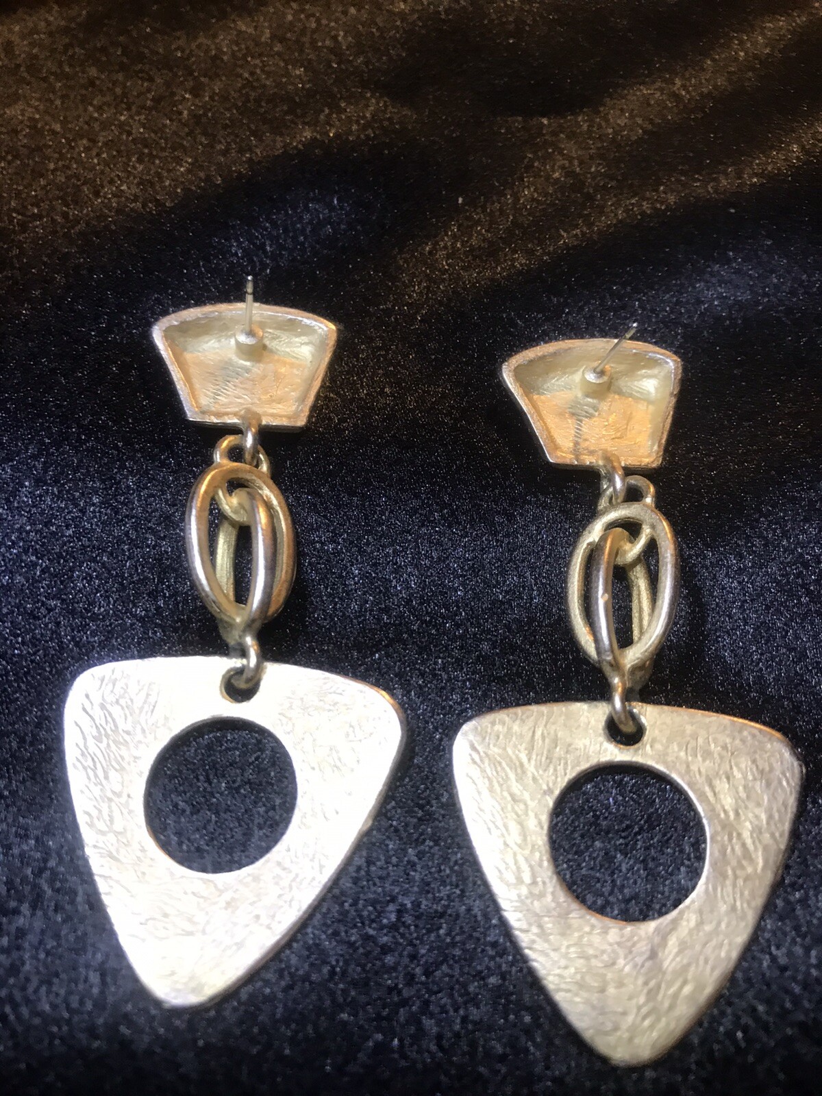 Hammered Handcrafted Dangle Geometric Design Earr… - image 7