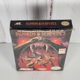 Swords & Serpents NES Nintendo Complete CIB Very Good Condition Cartridge