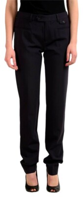 パンツ Maison Margiela SS24 Black wool pant (S51KA0589S78075 961) Four stitches wool straight pants in black - Maison Margiela