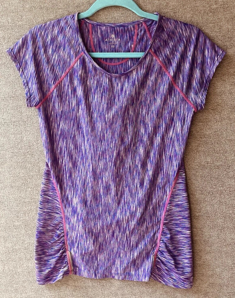 3 Tops y Leggings Athleta Para Mujer XS Tinte Espacial Floral Crush CHATURANGA Athleisure Foto 4 de 4