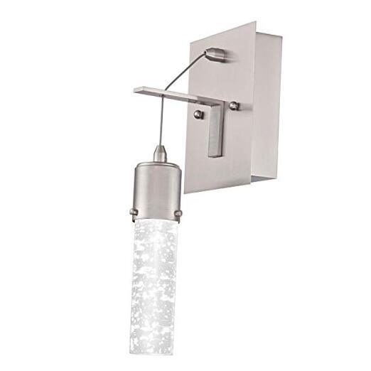 6372000 Cava One-Light, 9-Watt LED Indoor Wall Sconce Light Fixture, Brushed