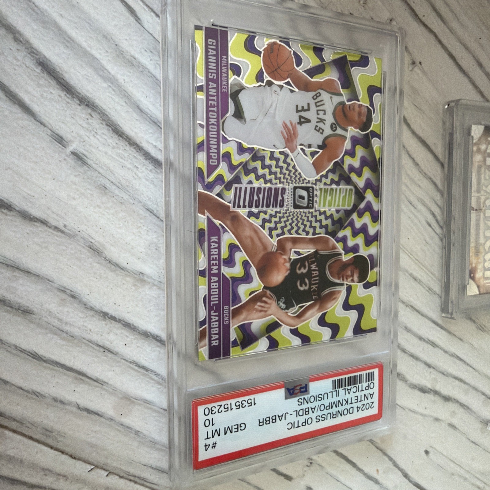 2024 Giannis Antetokounmpo PSA 10 Lot Mythical & Optical Illusions view 3