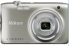 [ ] Nikon Digital Camera COOLPIX A100 Optical 5x 20.05MP Siler A100SL with SD